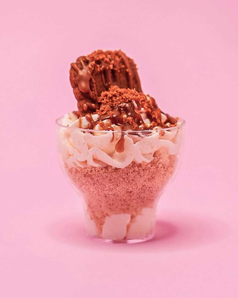 Artisan ice cream being handcrafted